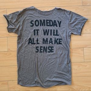 Cool graphic tee with raw edge